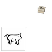 Schone selectie van pingelen/varkensstempel rubberstempel (Gestempeld)