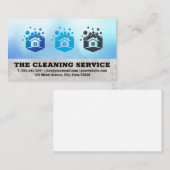 Schone service | Huizen en zeepbellen Visitekaartje (Voorkant / Achterkant)