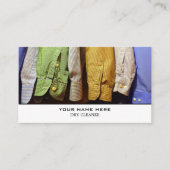 Schone Shirten, droogreinigers, reinigingsservice Visitekaartje (Voorkant)