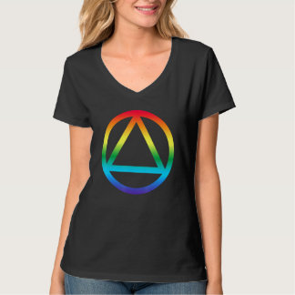 Schone sober Lesbian Recovery Aa Na Sobriety Lgbt  T-shirt
