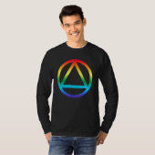 Schone sober Lesbian Recovery Aa Na Sobriety Lgbt T-shirt (Voorkant volledig)