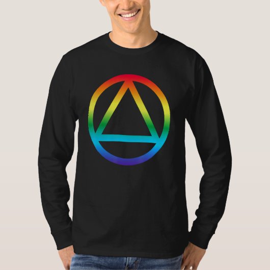 Schone sober Lesbian Recovery Aa Na Sobriety Lgbt T-shirt (Voorkant)
