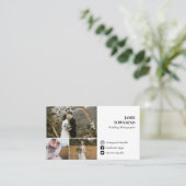 Schone sociale media fotocollage fotograaf visitekaartje (Staand voorkant)