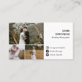 Schone sociale media fotocollage fotograaf visitekaartje (Voorkant)