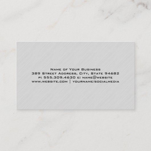 Schone sprankeltand pictogram visitekaartje (Achterkant)