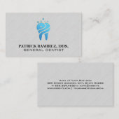 Schone sprankeltand pictogram visitekaartje (Voorkant / Achterkant)