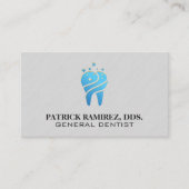 Schone sprankeltand pictogram visitekaartje (Voorkant)