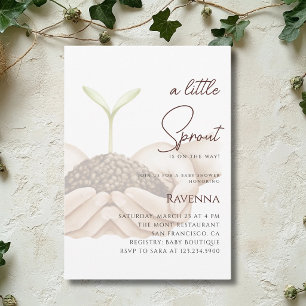 Schone Spruit Handjes Een Kleine Spruit Baby Showe Kaart