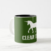 Schone steenkool tweekleurige koffiemok (Voorkant links)