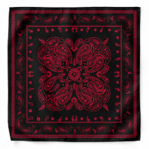 Schone stijl Rood en Zwarte Paisley