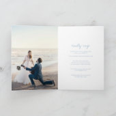 Schone stoffige blauwe botanische foto elegante br (Binnen)