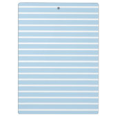 Schone Stripes Light Blue Klembord (Achterkant)