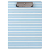 Schone Stripes Light Blue Klembord (Voorkant)
