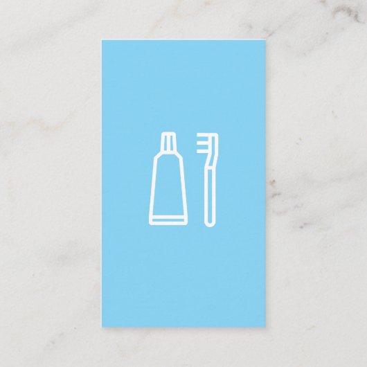 Schone Tand en Tandenborstel Visitekaartje (Achterkant)