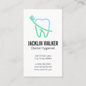 Schone Tand en Tandenborstel Visitekaartje (Voorkant)