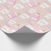 Schone Tanden Gift Wrapping Papier voor Meisje (Hoek)