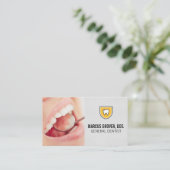 Schone tanden Mondinspectie Visitekaartje (Staand voorkant)