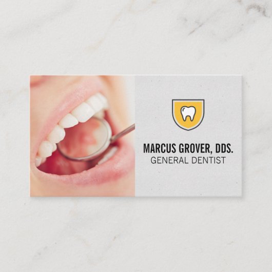 Schone tanden Mondinspectie Visitekaartje (Voorkant)