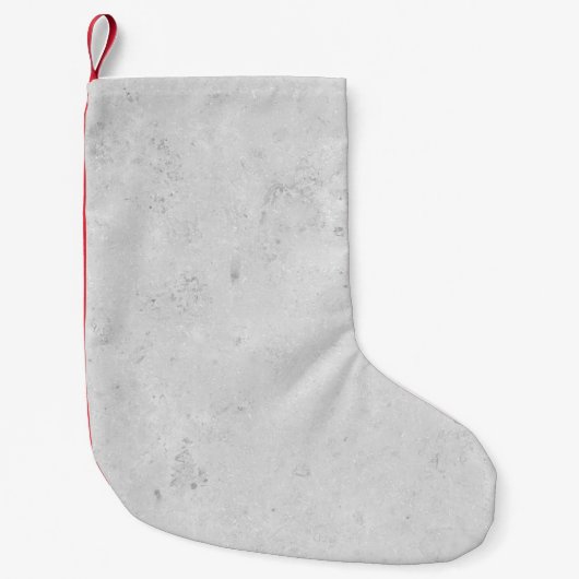 Schone textuur van wandcement kleine kerstsok (Voorkant)