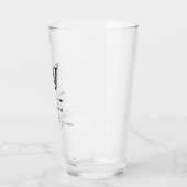 Schone tijdloze monogram vader van de groom glas (Links)