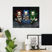 Schone, Tricksy en False gothic fairy Art Print (Thuiskantoor)