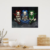 Schone, Tricksy en False gothic fairy Art Print (Keuken)
