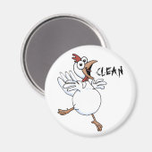 SCHONE vaatwasser (happy chicken) Magneet (Voorkant / Achterkant)
