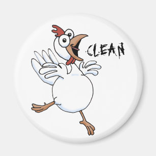 SCHONE vaatwasser (happy chicken) Magneet