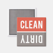 Schone, vieze rode Sinaasappels en warme, grijze w Magneet (Voorkant / Achterkant)