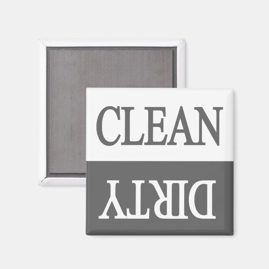 Schone, vieze vaatwasmachine magneet (Voorkant / Achterkant)