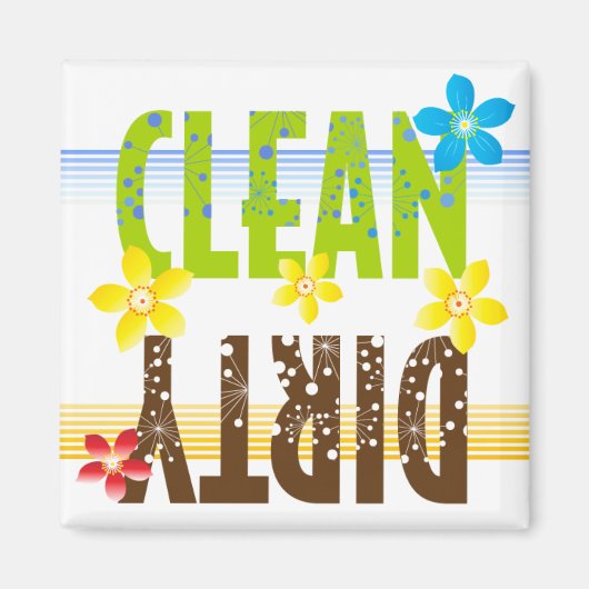 Schone vuile bloem magneet (Voorkant)