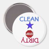 Schone vuile gerechten in de vaatwasser magneet (Voorkant / Achterkant)