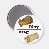 Schone/vuile handschoen Vaatwasser Magneet (Voorkant / Achterkant)
