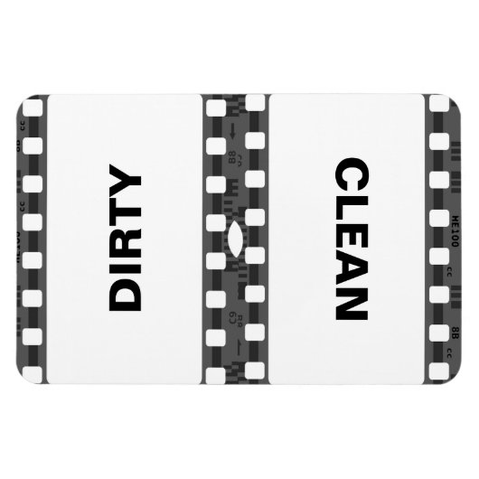 Schone vuile ijskast magneet (Horizontaal)