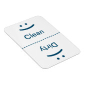 Schone vuile magneet - blauw - (glimlach/frons) (Rechterzijde)