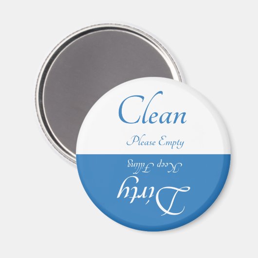 Schone/vuile magneet - Country Blue (Voorkant / Achterkant)