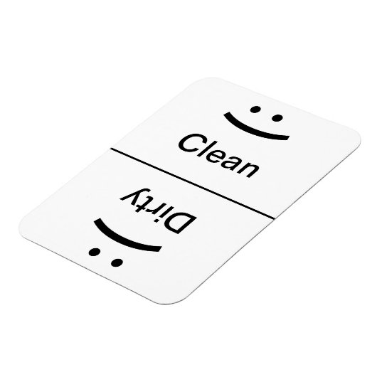 Schone vuile magneet (glimlach/frons) (Linkerzijde)