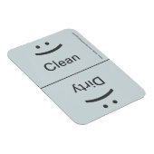 Schone vuile magneet - grijs - (glimlach/frons) (Rechterzijde)