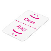 Schone vuile magneet - roze - (glimlach/frons) (Linkerzijde)