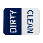 Schone Vuile Navy Blue Vaatwasser Magneet (Horizontaal)