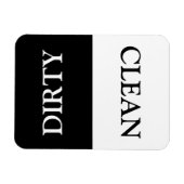 Schone / vuile, omkeerbare indicator voor afwasmac magneet (Horizontaal)