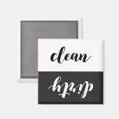 Schone vuile omkeerbare vaatwasser magneet (Voorkant / Achterkant)