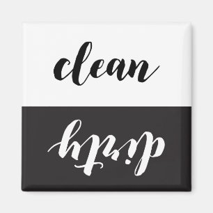 Schone vuile omkeerbare vaatwasser magneet