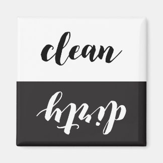 Schone vuile omkeerbare vaatwasser magneet