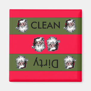 Schone vuile Santa Kerstmis Vaatwasser Magnet