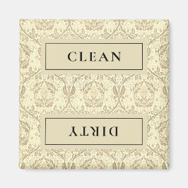 SCHONE VUILE sepia tan bloemenvaatwasser Magneet