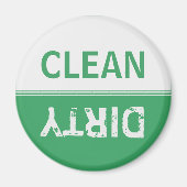 Schone vuile smaragd groene vaatwasser magneet (Voorkant)