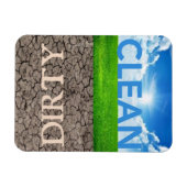 Schone Vuile Vaatwasser 3 "X4" magneet (Horizontaal)