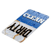 Schone & Vuile Vaatwasser Grote Vinyl Magneet (Linkerzijde)