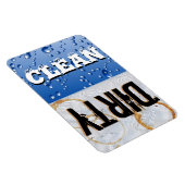 Schone & Vuile Vaatwasser Grote Vinyl Magneet (Rechterzijde)